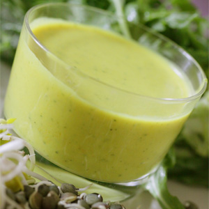Velouté végétal courgette & curcuma