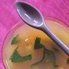 Aspic de mangue et menthe