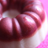 Savon pana cotta et son coulis de fruits rouges
